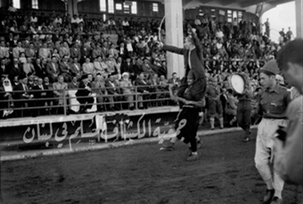 تجمع الكشافة الملعب البلدي - الرئيس رياض الصلح - الشيخ توفيق الهبري-1947 